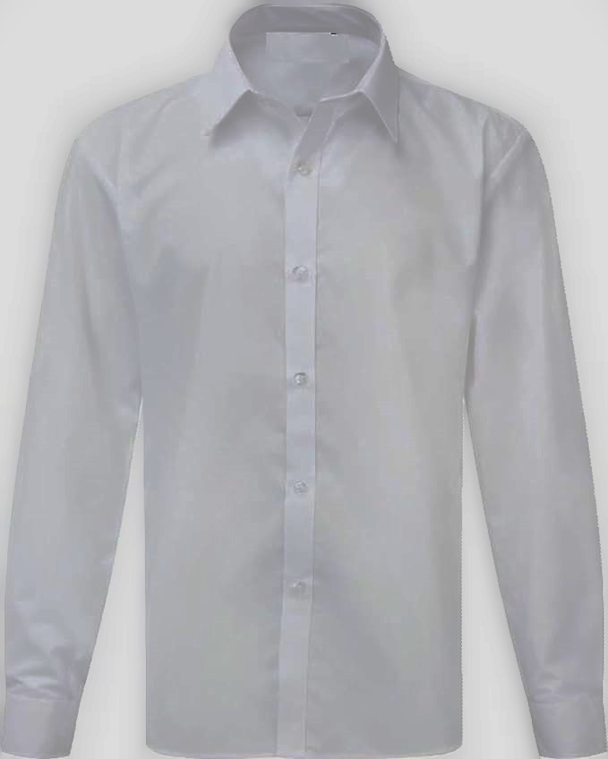 White long-sleeved shirt